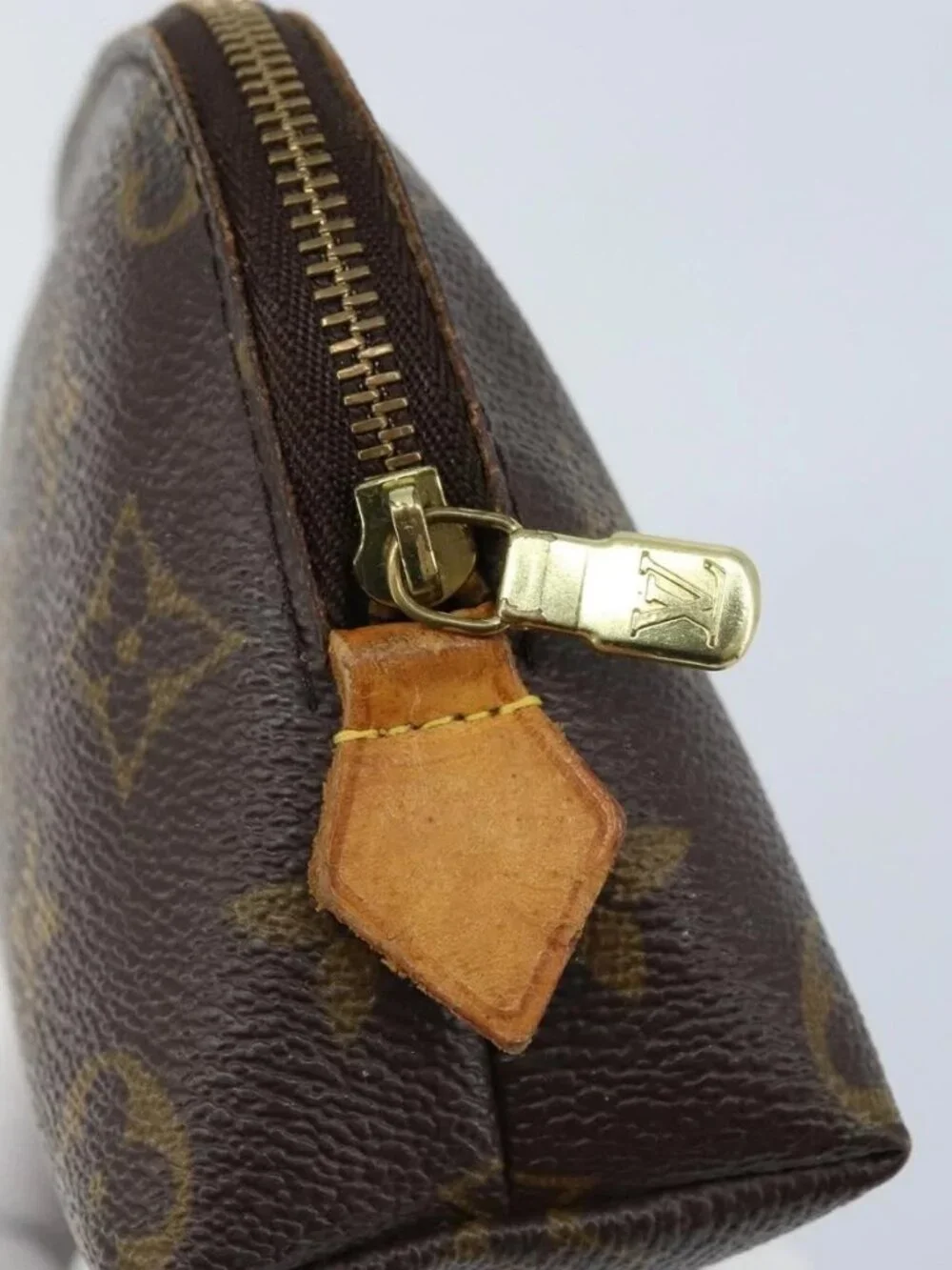 LOUIS VUITTON Monogram Pochette Cosmetic PM Pouch M43998 LV Auth hk3576